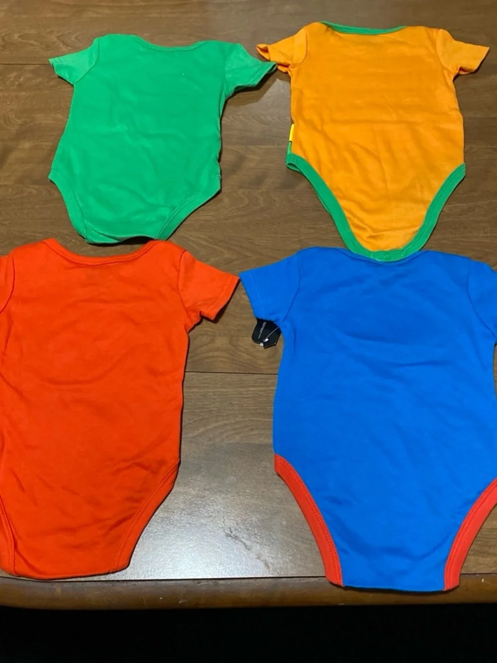 DC Comics Kids Superhero Bodysuit Set - Green, Orange, Red, Blue